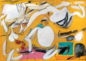 Willem de Kooning, Fire Island, 1946. Paper collage with enamel on board, 24 ⅛ × 36 ⅛ inches (61.2 × 91.7 cm) © The Willem de Kooning Foundation/Artists Rights Society (ARS), New York