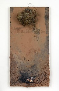 Anselm Kiefer, Das Balder Lied, 2007. Mixed media on board, 112 ¼ × 55 inches (284.5 × 139.7 cm) Photo by Joshua White