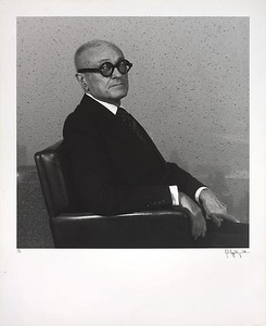 Robert Mapplethorpe, Philip Johnson, 1978. B &amp; W photograph, 14 × 14 inches (35.6 × 35.6 cm)