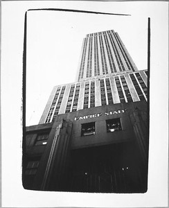 Andy Warhol, Empire State Building, 1982. Gelatin silver print, 10 × 8 inches (25.4 × 20.3 cm)