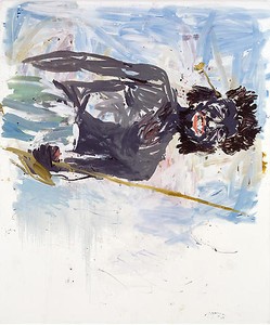 Georg Baselitz, Hadendoa (Remix), 2007. Oil on canvas, 118 ⅛ × 98 ⅜ inches (300 × 250 cm)