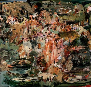 Cecily Brown, Study for Sam Mere 2, 2008. Oil on linen, 85 × 89 inches (215.9 × 226.1 cm)