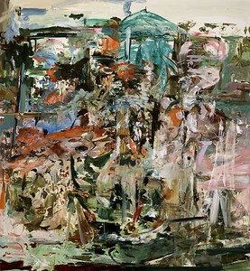 Cecily Brown, Indian Tourist, 2008. Oil on linen, 97 × 89 inches (246.4 × 226.1 cm)