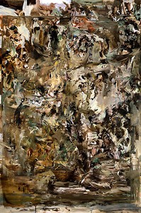 Cecily Brown, Bye Baby Bunting, 2008. Oil on linen, 65 × 43 inches (165.1 × 109.2 cm)
