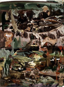 Cecily Brown, Untitled (#84), 2008. Oil on linen, 17 × 12 ½ inches (43.2 × 31.8 cm)