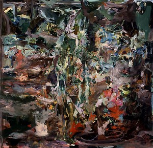 Cecily Brown, Study for Sam Mere 4, 2008. Oil on linen, 85 × 89 inches (215.9 × 226.1 cm)
