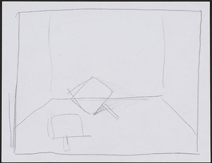 Dan Colen, Group II: Beginning, 2008. Pencil on paper, 11 3/16 × 13 11/16 × 1 ⅜ inches framed (28.4 × 34.8 × 3.5 cm)