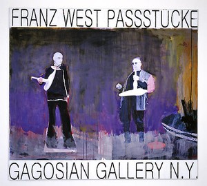 Franz West, Poster Design (Gagosian Gallery), 2007–08. Collage and paint on digital print, mounted on canvas, 67 ½ × 74-13/16 inches (171.5 × 190 cm)