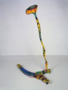 Franz West, Paßstück, c. 1980. Polyester, gauze, plaster and dispersion, 47 3/16 × 27 ⅝ × 12 ⅝ inches (120 × 70 × 32 cm)