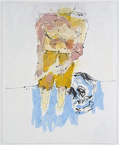 Georg Baselitz, Große Nacht (Remix) IV (Big Night [Remix] IV), 2008. Oil on canvas, 98 ⅜ × 78 11/16 inches (250 × 200 cm)