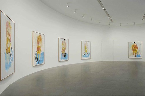 Georg Baselitz: La Grande Notte in Bianco Installation view, photo by Luigi Filetici