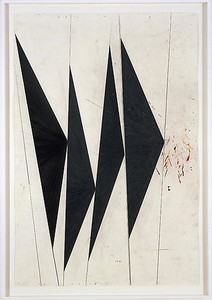Mark Grotjahn, Untitled (Dancing Black Butterflies), 2007. Color pencil on paper, 9 parts, ranging from: 65 ¾ × 47 ¾ inches (166 × 122 cm) to 72 × 48 inches (182 × 122 cm)