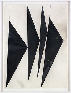 Mark Grotjahn, Untitled (Dancing Black Butterflies), 2007. Color pencil on paper, 9 parts, ranging from: 65 ¾ × 47 ¾ inches (166 × 122 cm) to 72 × 48 inches (182 × 122 cm)