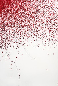 Piotr Uklański, Untitled (Warsaw Uprising '44-Czerniaków), 2008. Ink on canvas, 105 × 70 inches (286.7 × 177.8 cm)