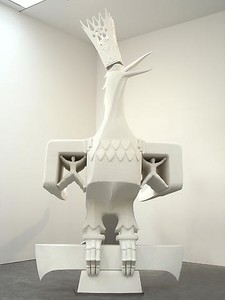 Piotr Uklański, Untitled (Stach's Eagle), 2008. Steel frame, foam and gesso, 160 × 93 × 150 inches (406.4 × 236.2 × 381 cm)