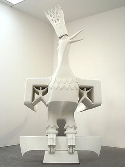 Piotr Uklański, Untitled (Stach's Eagle), 2008 Steel frame, foam and gesso, 160 × 93 × 150 inches (406.4 × 236.2 × 381 cm)