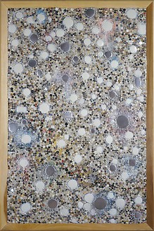 Mike Kelley, Memory Ware Flat #27, 2001 Mixed media on wood panel, 70 ¼ × 46 ½ × 4 inches (178.4 × 118.1 × 10.2 cm)