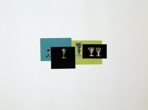 Rachel Whiteread, BLUE, BLACK, GREEN, BLACK, 2008. Gouache, pencil, and collage on paper, 22 ⅜ × 29 ⅞ inches (57 × 76 cm) © Rachel Whiteread
