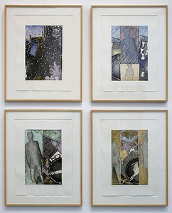 Jasper Johns, The Seasons, 1987. Color etching and aquatints, 19 ⅜ × 12-13/16 inches (49.3 × 32.5 cm)