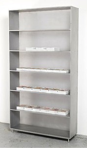 Richard Prince, Untitled (Original), 2008. Bookshelf, books, sintra and bondo, 88 × 47 ½ × 13 ½ inches (223.5 × 120.6 × 34.3 cm)