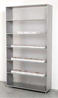 Richard Prince, Untitled (Original), 2008 Bookshelf, books, sintra and bondo, 88 × 47 ½ × 13 ½ inches (223.5 × 120.6 × 34.3 cm)