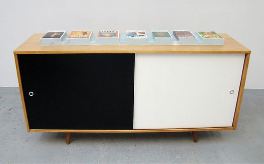 Richard Prince, Untitled (Original), 2008 Furniture, books, sintra and bondo, 32 × 60 × 18 ¼ inches (81.3 × 152.4 × 46.4 cm)