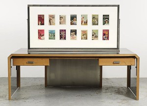 Richard Prince, Untitled (Original), 2008. Furniture and double sided frame, 82 × 29 × 65 ½ inches (208.3 × 73.7 × 166.4 cm)