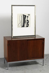 Richard Prince, Untitled (Original), 2008. Furniture with double sided frame, 58 × 36 × 17 ¾ inches (147.3 × 91.4 × 45.1 cm)