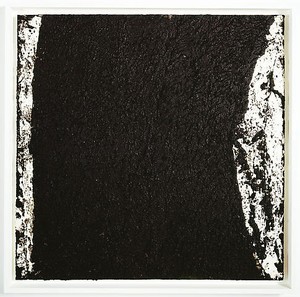Richard Serra, Tracks #47, 2008. Paintstick on handmade paper, 40 × 40 inches (101.6 × 101.6 cm)