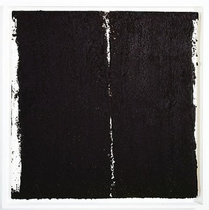 Richard Serra, Tracks #51, 2008. Paintstick on handmade paper, 40 × 40 inches (101.6 × 101.6 cm)