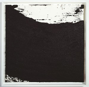 Richard Serra, Tracks #46, 2008. Paintstick on handmade paper, 40 × 40 inches (101.6 × 101.6 cm)