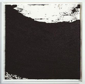 Richard Serra, Tracks #46, 2008 Paintstick on handmade paper, 40 × 40 inches (101.6 × 101.6 cm)