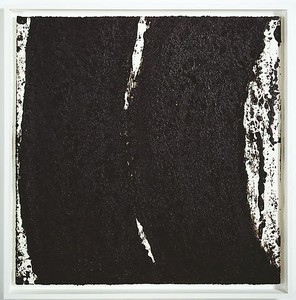 Richard Serra, Tracks #52, 2008. Paintstick on handmade paper, 40 × 40 inches (101.6 × 101.6 cm)