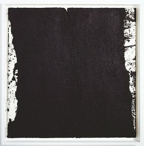 Richard Serra, Tracks #45, 2008. Paintstick on handmade paper, 40 × 40 inches (101.6 × 101.6 cm)