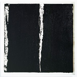 Richard Serra, Tracks #41, 2008. Paintstick on handmade paper, 40 × 40 inches (101.6 × 101.6 cm)