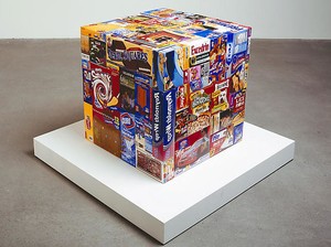 Tom Friedman, Care Package (Manipulated), 2008. Ink jet photos, 22 ½ × 22 × 22 inches (57.2 × 55.9 × 55.9 cm), edition of 2 / 1 AP