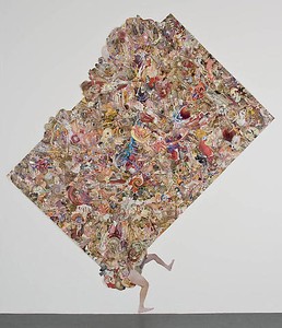 Tom Friedman, Monster Collage, 2007. Collage with artist's hair, 136 × 120 inches (345.4 × 304.8 cm)