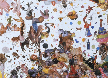 Tom Friedman, Monsters and Stuff, 2008 (detail) Magazine Collage, 80 × 224 inches (203.2 × 569 cm)