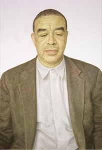 Y. Z. Kami, Untitled (Acharya), 2007. Oil on linen, 140 × 70 inches (355.6 × 177.8 cm)