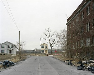 Alec Soth, Detroit, Michigan (Small house at the end of road), 2008. Chromogenic print, Image: 24 × 30 inches (60.9 × 76.2 cm), edition of 8