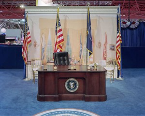 Alec Soth, Civic Fest, Minneapolis, MN (Presidential office), 2008. Chromogenic print, Image: 24 × 30 inches (60.9 × 76.2 cm), edition of 8