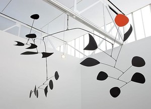 Alexander Calder, Rouge Triomphant (Triumphant Red), 1959–63. Sheet metal, rod, and paint, 110 × 230 × 180 inches (279.4 × 584.2 × 457.2 cm)