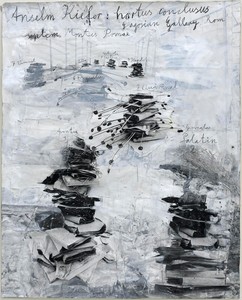 Anselm Kiefer, hortus conclusus, 2009. Gouache on photo paper, 69 ⅜ × 55 ⅞ inches (176 × 142 cm) © Anselm Kiefer