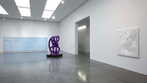 Anselm Reyle: Monochrome Age. Installation view, photo by Robert McKeever