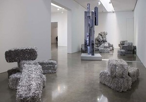 Anselm Reyle: Monochrome Age. Installation view, photo by Robert McKeever