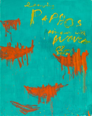 Cy Twombly: Leaving Paphos Ringed with Waves, Merlin Street, Athens