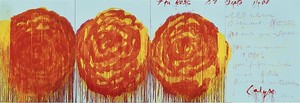 Cy Twombly, The Rose (II), 2008. Acrylic on plywood, 99 ¼ × 291 ⅜ inches (252 × 740 cm) © Cy Twombly Foundation