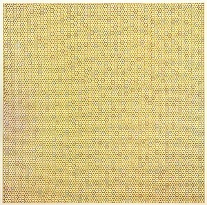 Piotr Uklański Untitled (Carmen), 2008. Crayon shavings on plexiglass in wood frame, 80 × 80 ¼ inches (203.2 × 203.8 cm)