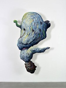 Glenn Brown, Song to the Siren, 2009. Oil on panel, 98 ½ × 58 ¼ × 7 inches (250 × 148 × 17.5 cm) © Glenn Brown