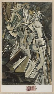 Marcel Duchamp, Nude Descending a Staircase, 1912. Print, 13 ⅝ × 7 ¾ inches (34.6 × 19.7 cm)